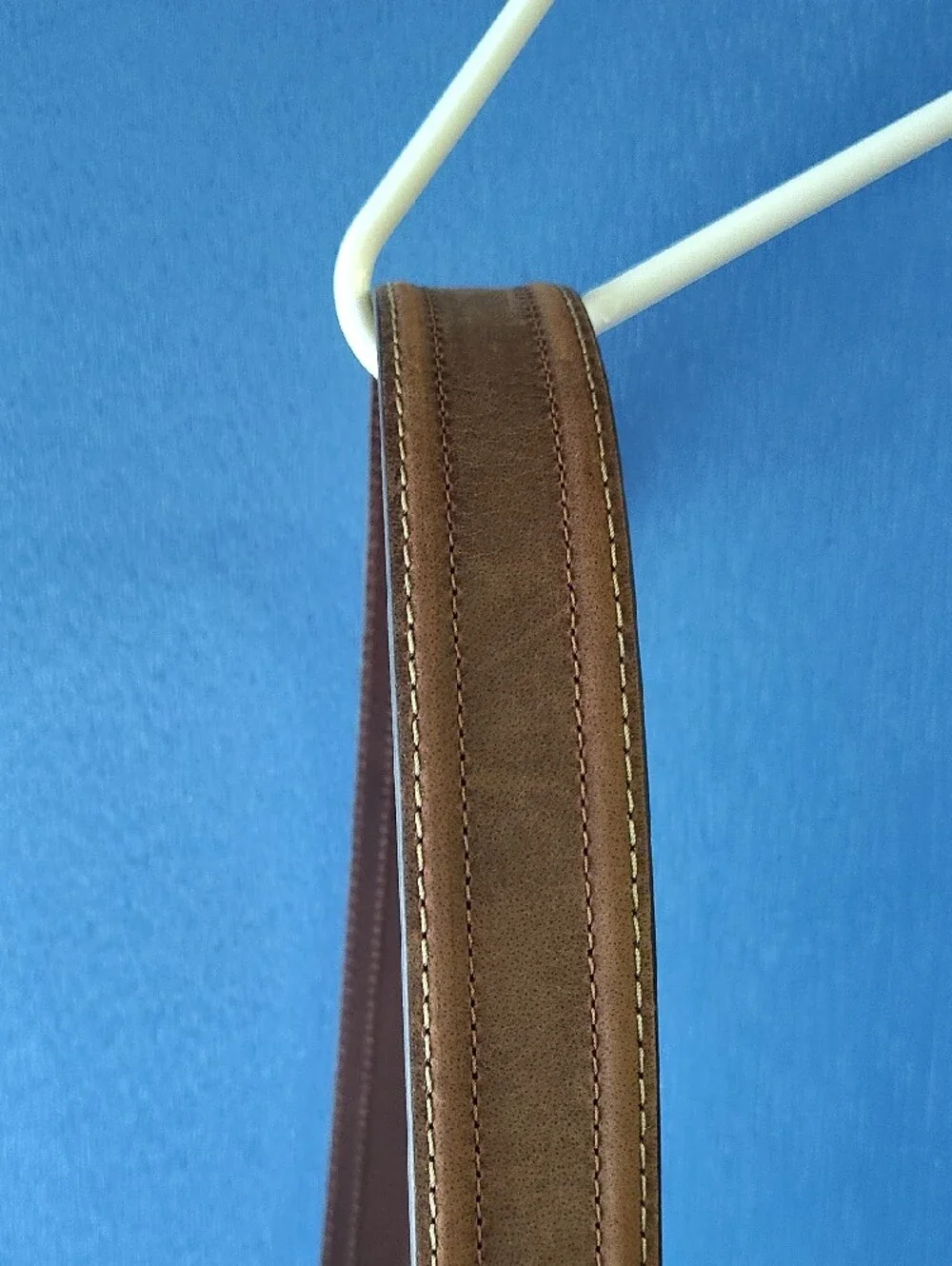 Falls Creek Tan Brown Leather Belt with Silver Buckle